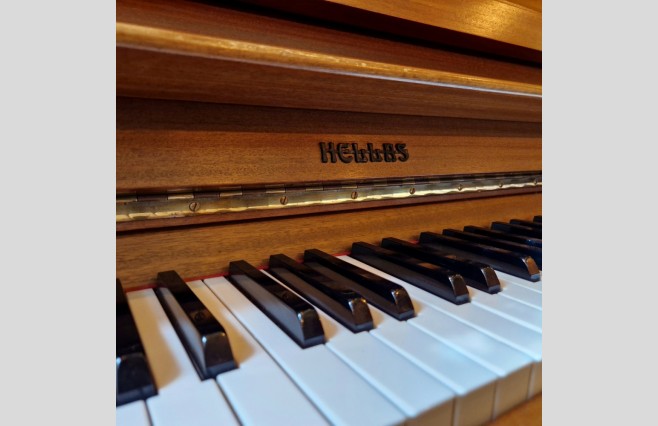 Used Hellas Satin Teak 108 Upright Piano Sold As Seen Bargain - Image 6